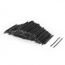 0.6mmx50mm Tin Plated Silicone Brushless Motor Wire 24AWM Cable Black 500 Pcs