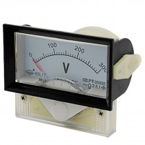 AC 300V Voltage Rectangle Analog Voltmeter Panel Gauge