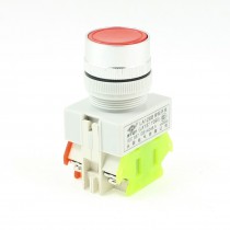 660VAC 10A 1NO 1NC DPST Momentary Red Flat Push Button Switch