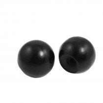 2 Pcs 7/25" Thread Hole 30mm Diameter Tapped Handling Ball Knobs Black