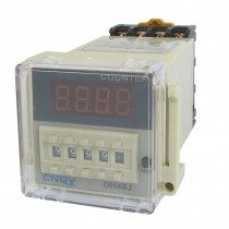 Programmable DH48J Digital Counter Relay 1-999900 AC/DC 36V 50/60Hz