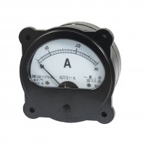 AC 0-30A Fine Tuning Dial Panel Analog Ampere Meter Amperemeter Black