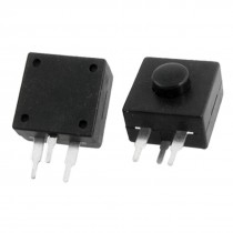 10 Pcs Horizontal 3 Pin Latching Flashlight Torch Push Button Switch
