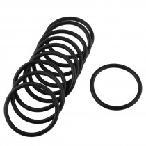 Black 39mm x 33mm x 3mm Rubber O Ring Oil Seal Sealing Gasket 10 Pcs