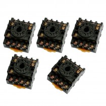 5 Pcs 11 Pin Screw Terminals PF113A Relay Base Socket for Time Delay