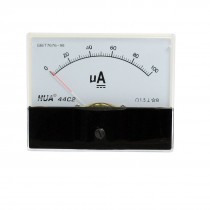 44C2 DC 0-100uA Rectangle Shape Analog Panel Meter Ammeter Gauge