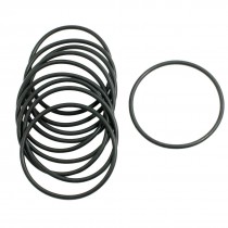 10 Pcs 3mm x 65mm Rubber Sealing Oil Filter O Rings Gasket Black