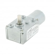 DC 12V 65RPM 6mmx13mm Shaft 2 Pins 24mm Diameter Electric Power Geared Motor