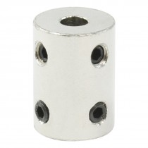 6mm to 10mm Silver Tone Bore Electric Car Toy Motor Wheel Coupling Joint