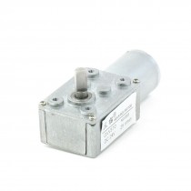 6mm Shaft Rectangle Gear Box 2 Terminals Electric Geared Motor DC 24V 25RPM