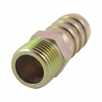 Metal 1 2" PT Thread 19mm Air Gas Hose Barb Fitting Coupler Adapter