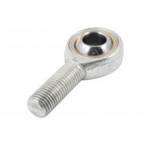 Silver Tone SA16 16mm Dia Ball Hole Male Spherical Raceway Rod End Bearing
