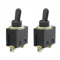 AC 250V/8A 125V/15A 2 Terminal On-Off 2 Positions SPST Toggle Switch Pair