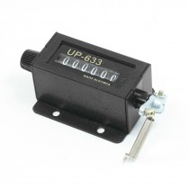 Mechanical Rotary Knob 6 Digits 0-999999 Resette Stroke Pull Counter