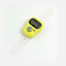 Yellow Case 5 Digit LCD Electronic Finger Counter Hand