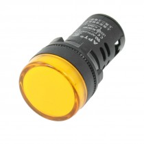 AC/DC 36V Yellow LED Power Indicator Pilot Single Light Lamp 22mm