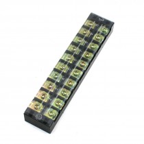 660V 45A Double Row 10 Position Covered Screw Terminal Barrier Strip