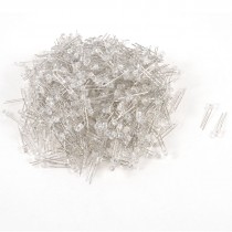 1000 Pcs DC 2.2-3.2V 20mA 2 Pin Terminals 3mm F3 Red LED Light Emitting Diodes