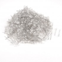 1000 Pcs 2.2-3.2VDC 20mA 2 Pin Terminal 5mm F5 Red LED Light Emitting Diodes