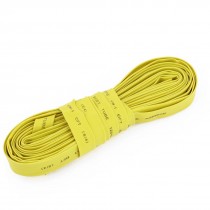 Yellow Polyolefin Ratio 2:1 8mm Dia Heat Shrink Shrinkable Tube 6.5M