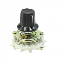 Plastic Knob 3P3T 3 Pole 3 Throw Band Channel Rotary Switch Selector