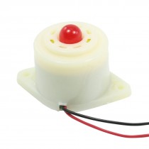 DC 24V Electronic Red LED Flashing Alarm Buzzer Siren 100dB BJ-3