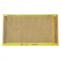 9cm x 15cm Single Side Universal Prototype PCB Circuit Board Dark Yellow