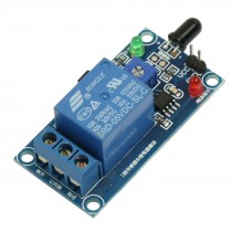 10A 250VAC/ 30VDC PLC Relay Fire Light Detection Flame Sensor Module for Arduino