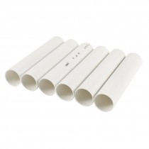32mm Outer Diameter PVC Electrical Conduit Pipes 155mm Long 6 Pcs