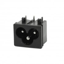 IEC320 C6 3Pins Male Plug AC Power Socket Connector 250V 2.5A