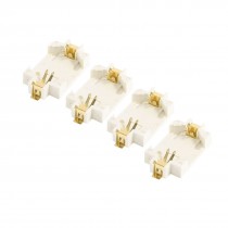 4PCS Off White Plastic Button Cell Battery Socket Holder Case for CR2032
