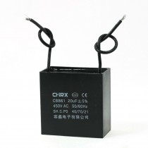 CBB61 20uF AC 450V Polypropylene Film Motor Capacitor