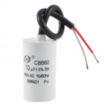 Washing Machine Non Polar Electrolytic Motor Capacitor CBB60 450VAC 10uF 5%
