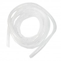 3 meters Long PE Polyethylene 20mm Spiral Cable Wire Wrap Tube White