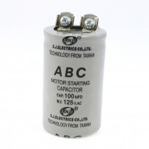 Cylinder Shaed Motor Start-up Capacitor 100MFD 125V AC