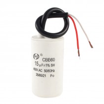 CBB60 450VAC 15uF 5% Capacitance Washing Machine Motor Running Capacitor