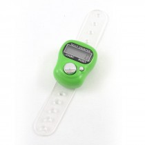 Light Green Mini Adjustable Band 5 Digit Golf Finger Counter Tally