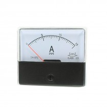 Clear Plastic Shell DC 0-15A Panel Ammeter Current Pointer
