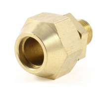 10mm x 1/8" PT Male Threaded Metal Adapter Hose Quick Joint Connector Gold Tone