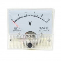 85C1-V DC 0-10V Rectangle Analog Panel Volt Meter Voltmeter Gauge