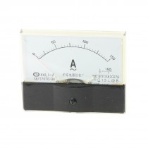 Class 1.5 Accuracy AC 0-150A Analog Panel Meter White Clear