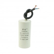 CBB60 AC 450V 25uF Cylindrical Non Polar Motor Capacitor for Washing Machine