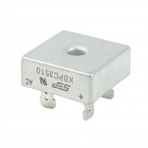 KBPC35-10 1KV 35Amp Silver Tone Metal Case Single Phase Bridge Rectifier