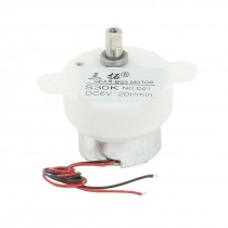 2.5mm Shaft 20RPM Output DC 6V Speed Reduce DC Geared Motor