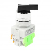 AC 660V 10A 1NO 1NC DPST 2 Position Rotary Selector Momentary Button Switch