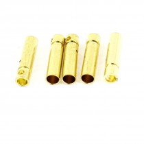 5 Pcs 3mm Inside Dia Female Banana Plug Bullet Connector Replacement