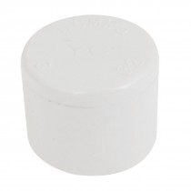 32mm Inner Diameter White PVC Hose Tube End Fitting Adapter Cap