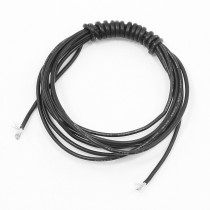 Black 18 AWG Wthstand Temperature 200C Glass Fiber Silicone Wire 6.6Ft