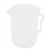 Kitchen Clear White Plastic Handle Water Liquid Measuring Cup 250mL