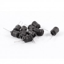 2MH 8mm x 10mm UL-polyolefin Metal Electronic Circuit Inductors 10 Pcs